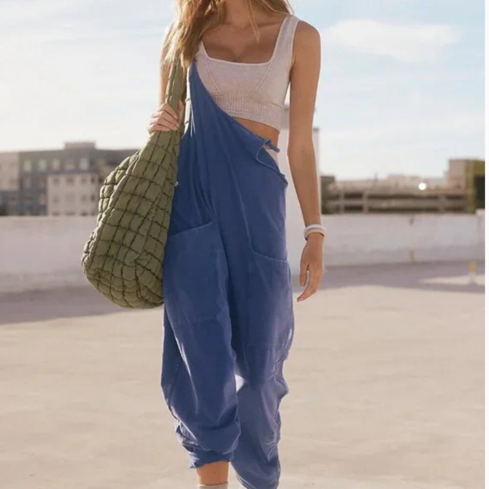 Free People Hot Shot Onesie Skyline Blue 💙 Factory Sealed - XS - Picture 5 of 11